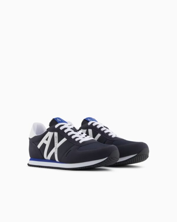 Navy blue SNEAKERS IN ECO-SUEDE, MESH AND NYLON - Image 2