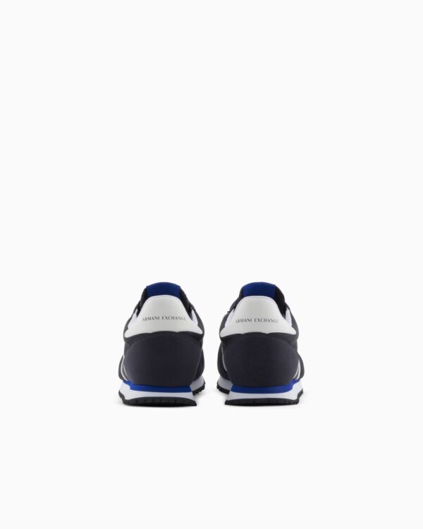 Navy blue SNEAKERS IN ECO-SUEDE, MESH AND NYLON - Image 4